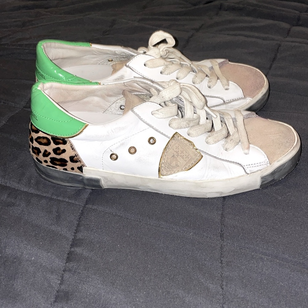Philippe Model Sneakers Leopard & Green size 38